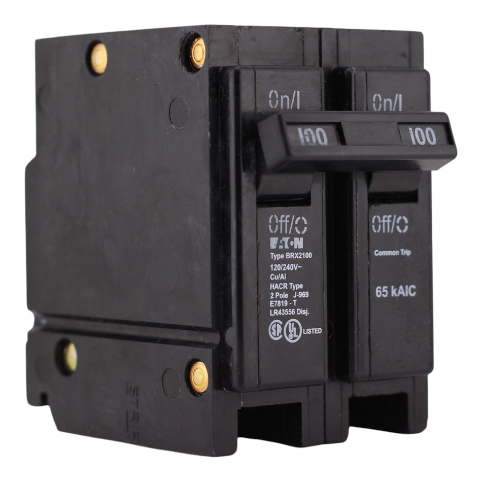Eaton BRX, BRX2100, 100A, 2P, 120/240V, Circuit Breaker