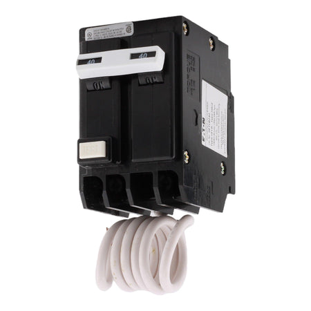 Eaton GFTCB240 40A 120/240V 2-pole GFCI Circuit Breaker Pigtail Neutral