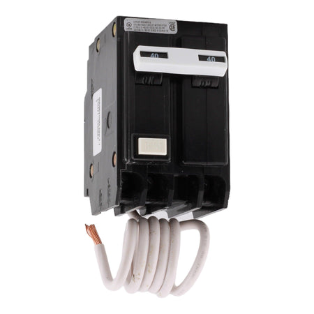 Eaton GFTCB240 40A 120/240V 2-pole GFCI Circuit Breaker Pigtail Neutral