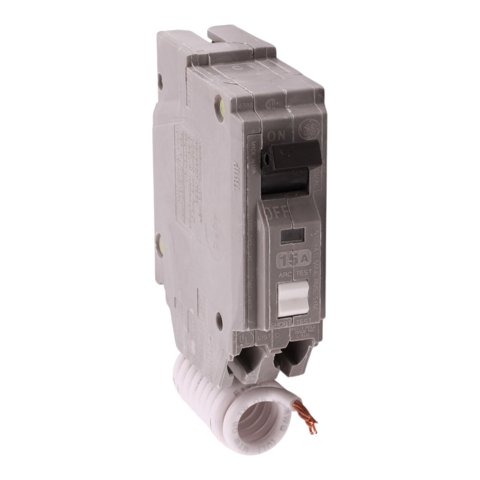 GE Q-Line THQL1115AF 15A 1P 120V AFCI Plug-On Neutral Circuit Breaker