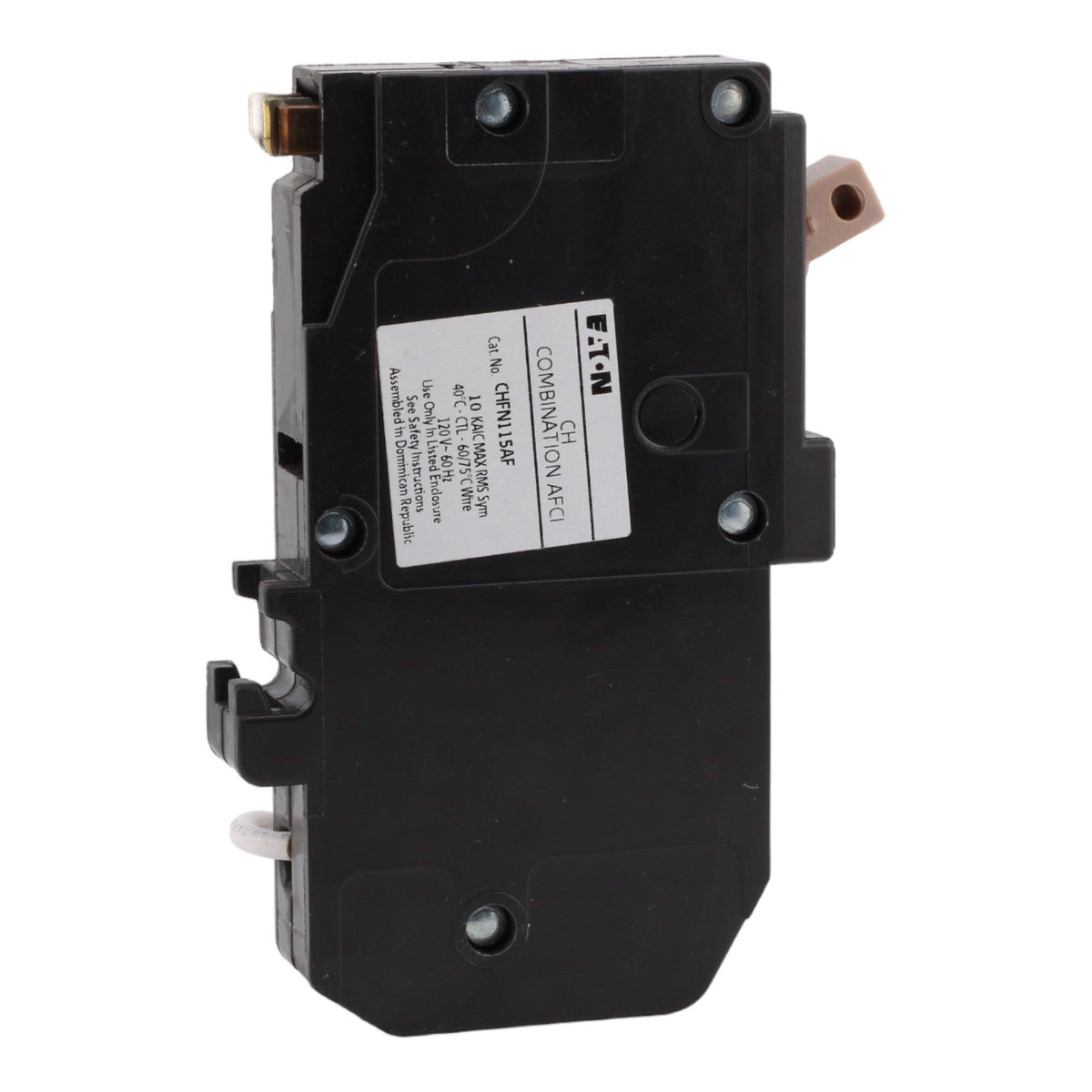 Eaton CHFN115AF 15 Amp Single Pole 120V Pigtail-Neutral AFCI Arc Fault Circuit Breaker UL