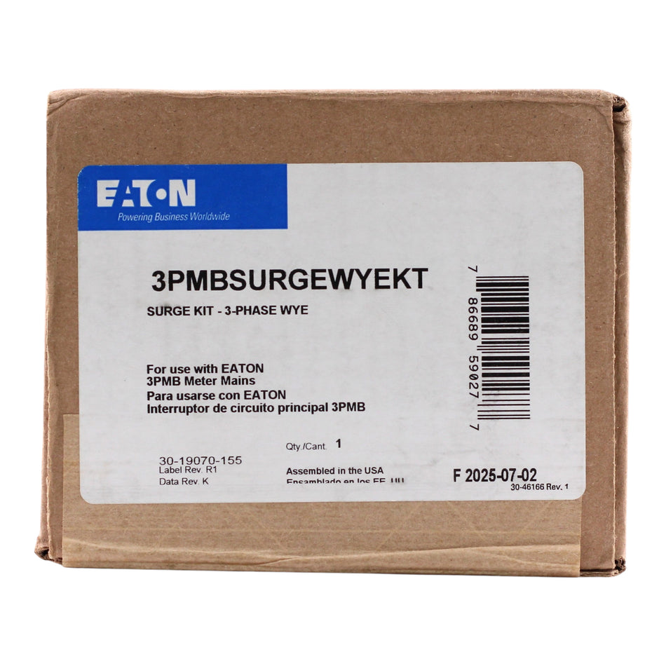 Eaton 3PMBSURGEWYEKT, Surge Protection Kit, 120/208V, 3PH Wye, 50kA/Ph ...