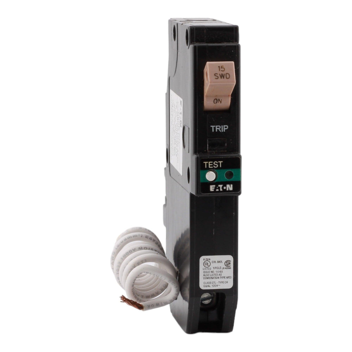 Eaton CHFCAF115 15 Amp Single Pole 120V Pigtail-Neutral AFCI Arc Fault Circuit Breaker UL