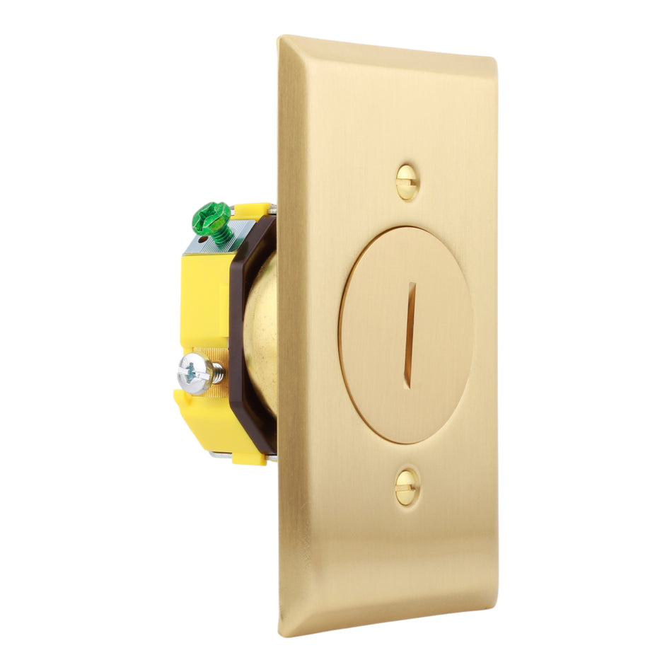 Hubbell Wiring Device-Kellems RF151DTR 15A 125V 2P 3W Tamper Resistant Single Receptacle