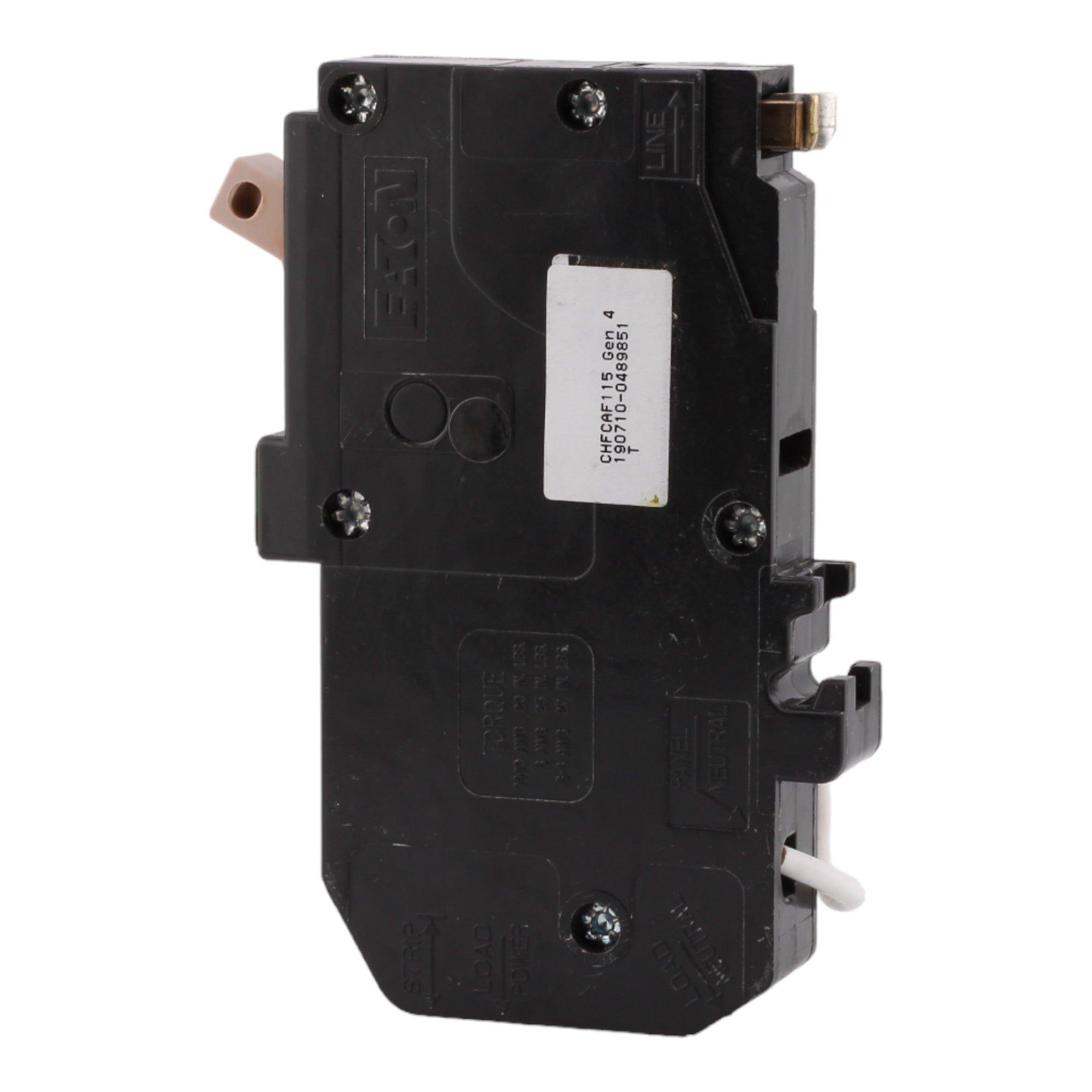 Eaton CHFCAF115 15 Amp Single Pole 120V Pigtail-Neutral AFCI Arc Fault Circuit Breaker UL