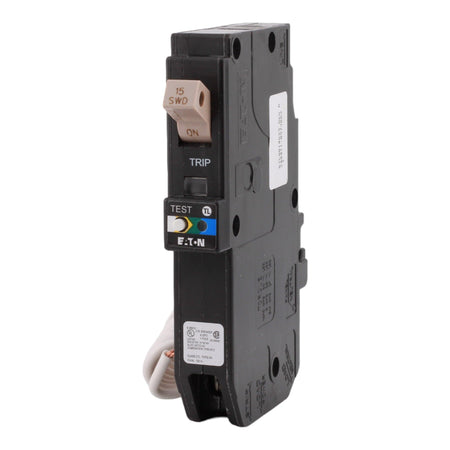 Eaton CHFN115A1CS 15 Amp Single Pole 120V Pigtail-Neutral AFCI/GFCI Dual Function Circuit Breaker UL