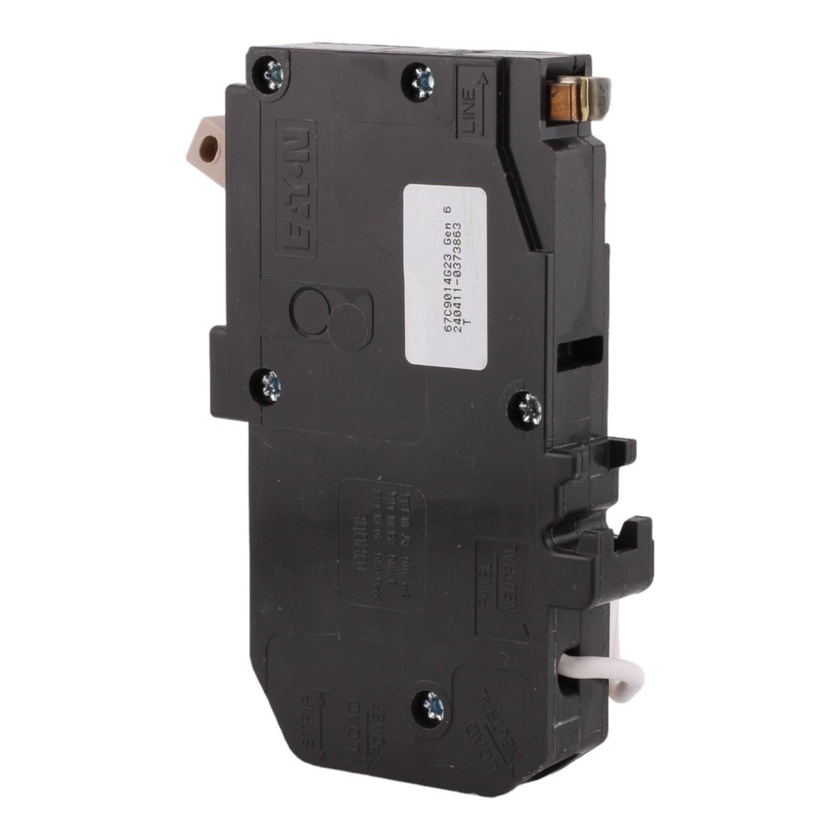 Eaton CHFN115A1CS 15 Amp Single Pole 120V Pigtail-Neutral AFCI/GFCI Dual Function Circuit Breaker UL