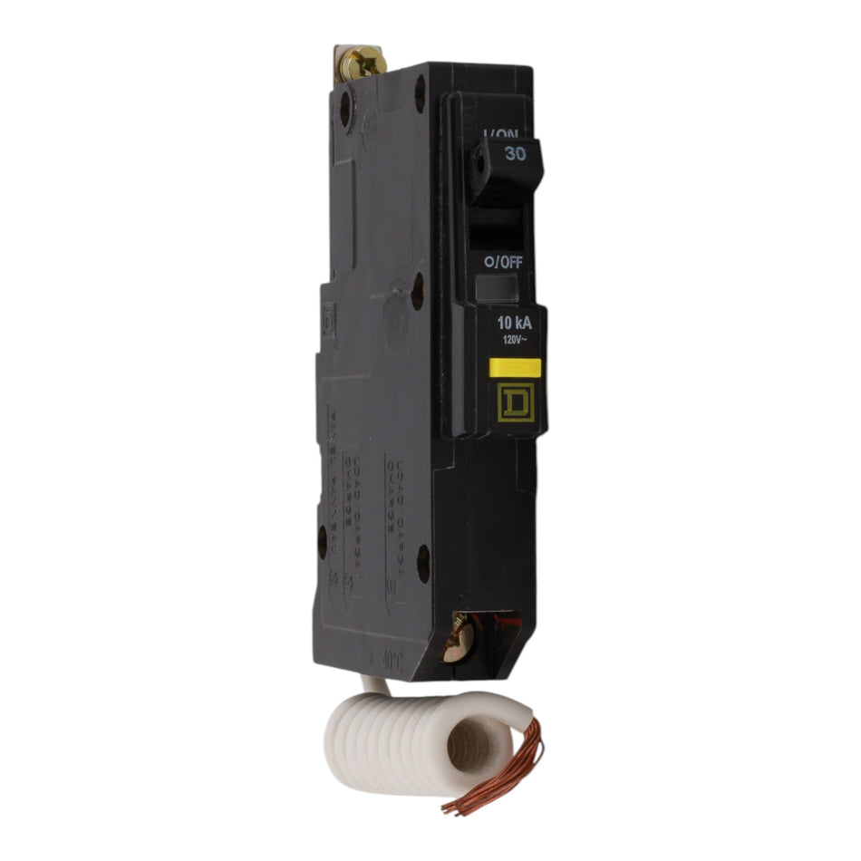 Square D QO QOB130GFI 30A 1P 120V GFCI Pigtail Neutral Circuit Breaker