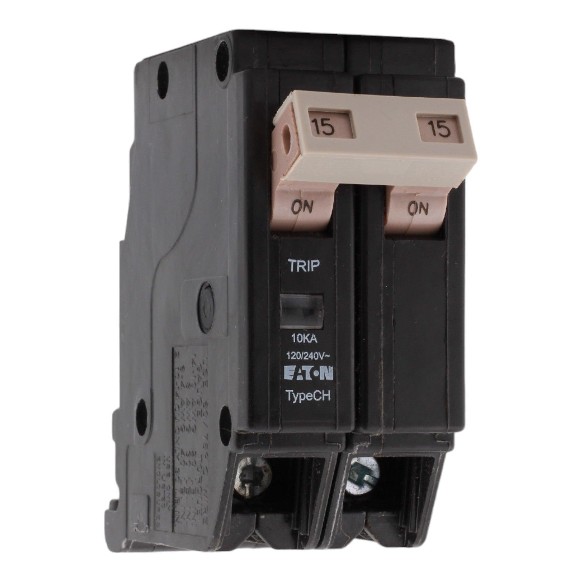Interruttore Automatico Eaton CHF215, 2 Poli, 15A, 120/240V AC, Tipo CH, Nuovo Senza Scatola