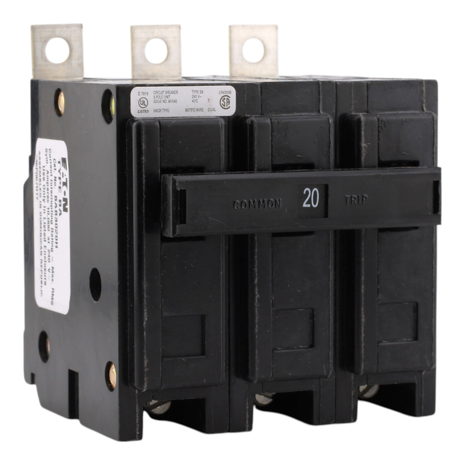 Eaton BAB3020H 20A 3P 240V Thermal-Magnetic Circuit Breaker