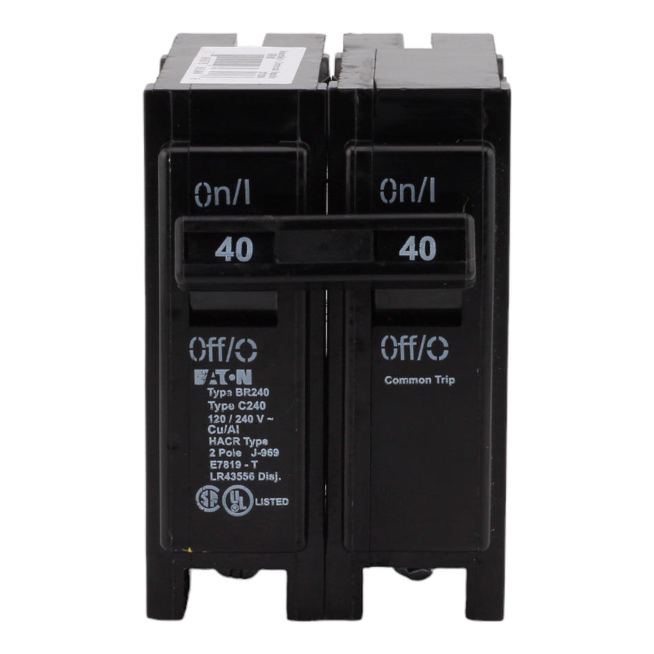 Eaton BR240 Circuit Breaker 40A 120/240V 2-Pole Plug-On Type BR – RES ...