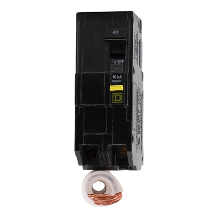 Square D QO240GFI 40 Amp Double Pole 240V Pigtail-Neutral GFCI Ground Fault Circuit Breaker UL