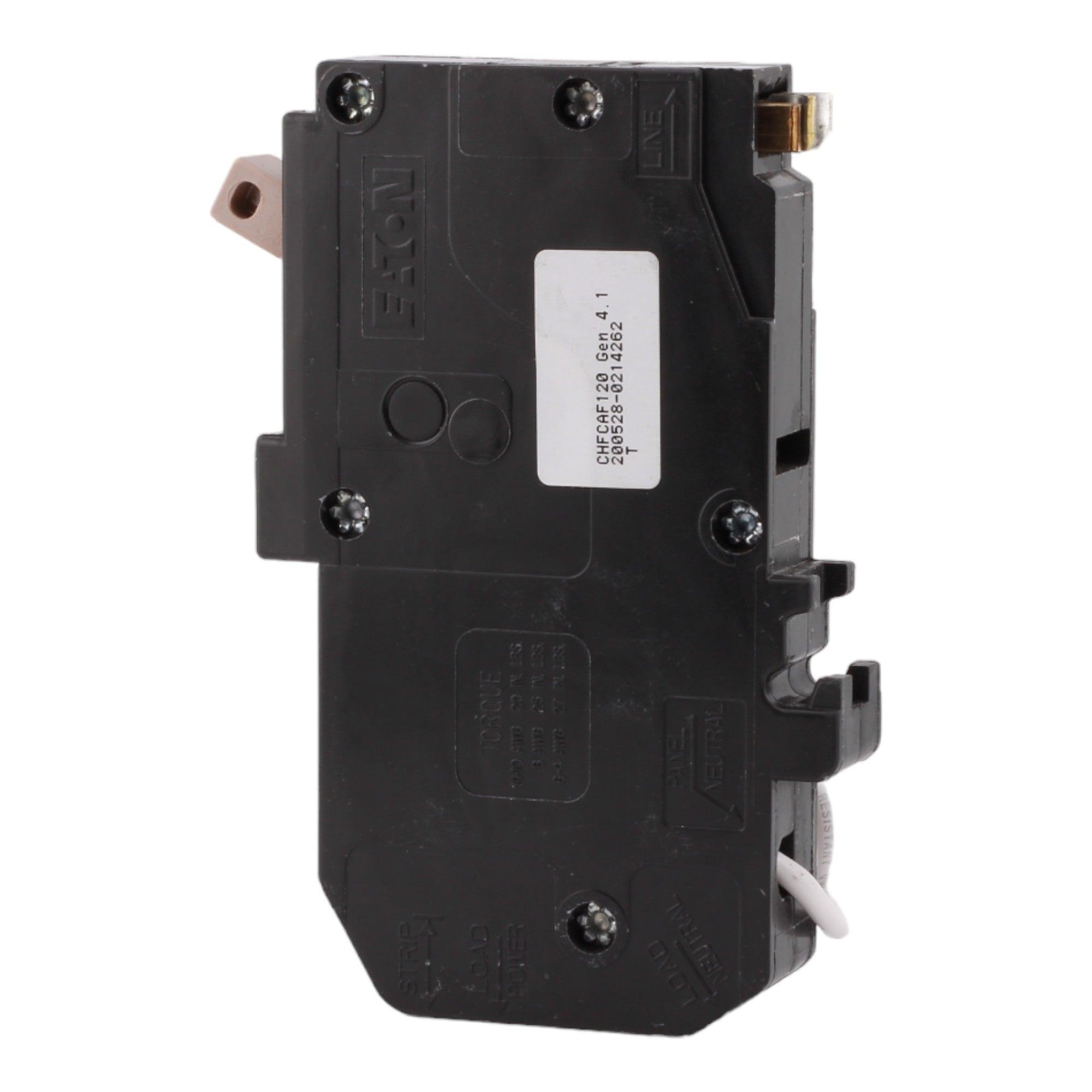 Eaton CHFCAF120 20 Amp Single Pole 120V Pigtail-Neutral AFCI Arc Fault Circuit Breaker UL