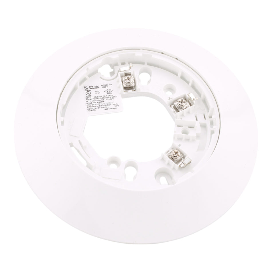 System Sensor B300-6 6" White Detector Mounting Base