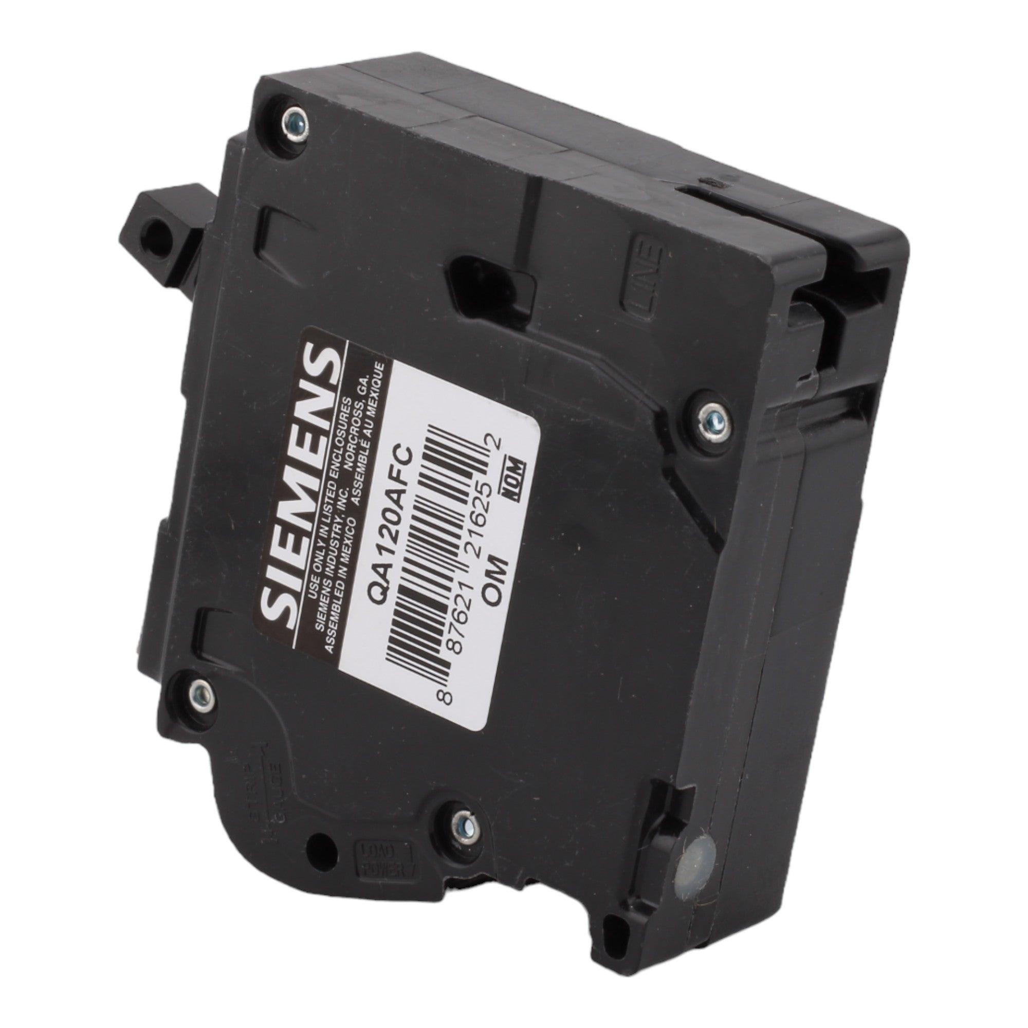 Siemens QA120AFC 20 Amp Single Pole 120V Pigtail-Neutral AFCI Arc Fault Circuit Breaker UL