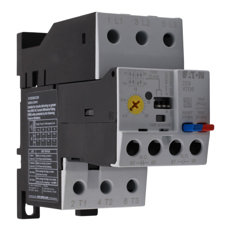 Eaton C440 XTOE020CCSS 4-20A 45mm Electronic Overload Relay