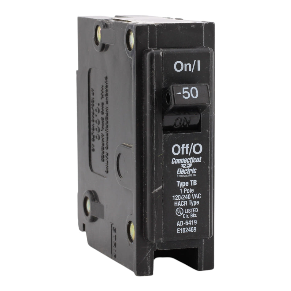 Connecticut Electric UBITB150 50A 1P 240V Molded Case Breaker
