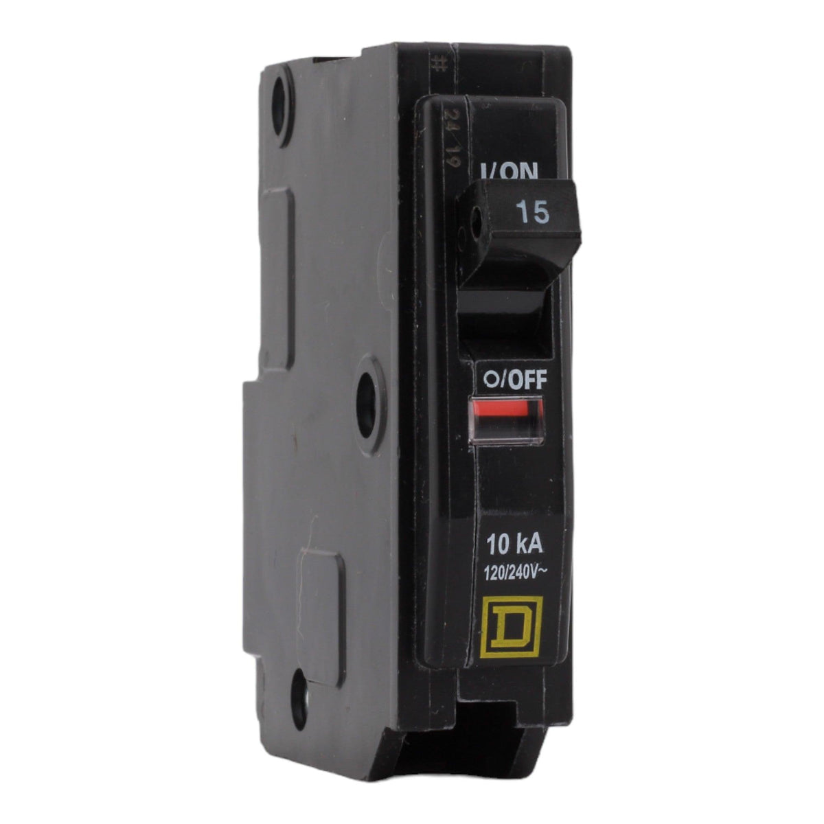 Square D QO115 15 Amp Single Pole 120V Plug-In Standard Trip Circuit Breaker UL