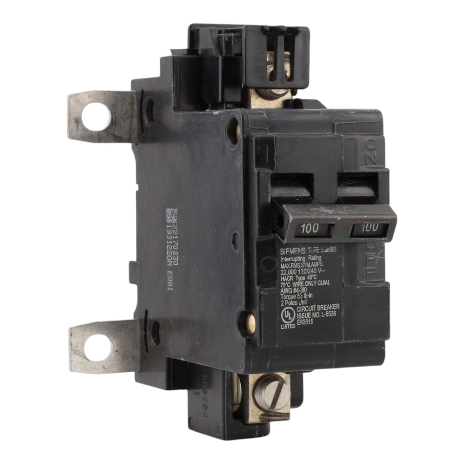 Siemens EQ EQ8681 100A Family G Main Circuit Breaker