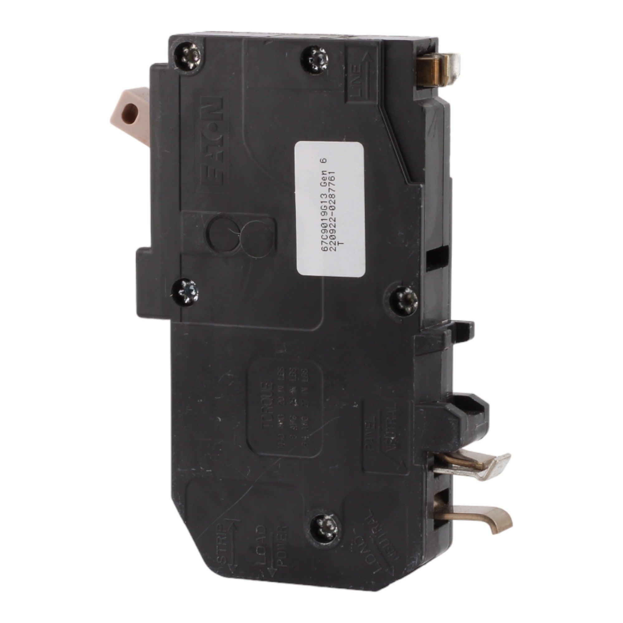 Eaton CHFP115DF 15 Amp Single Pole 120V Plug-On Neutral AFCI/GFCI Dual Function Circuit Breaker UL