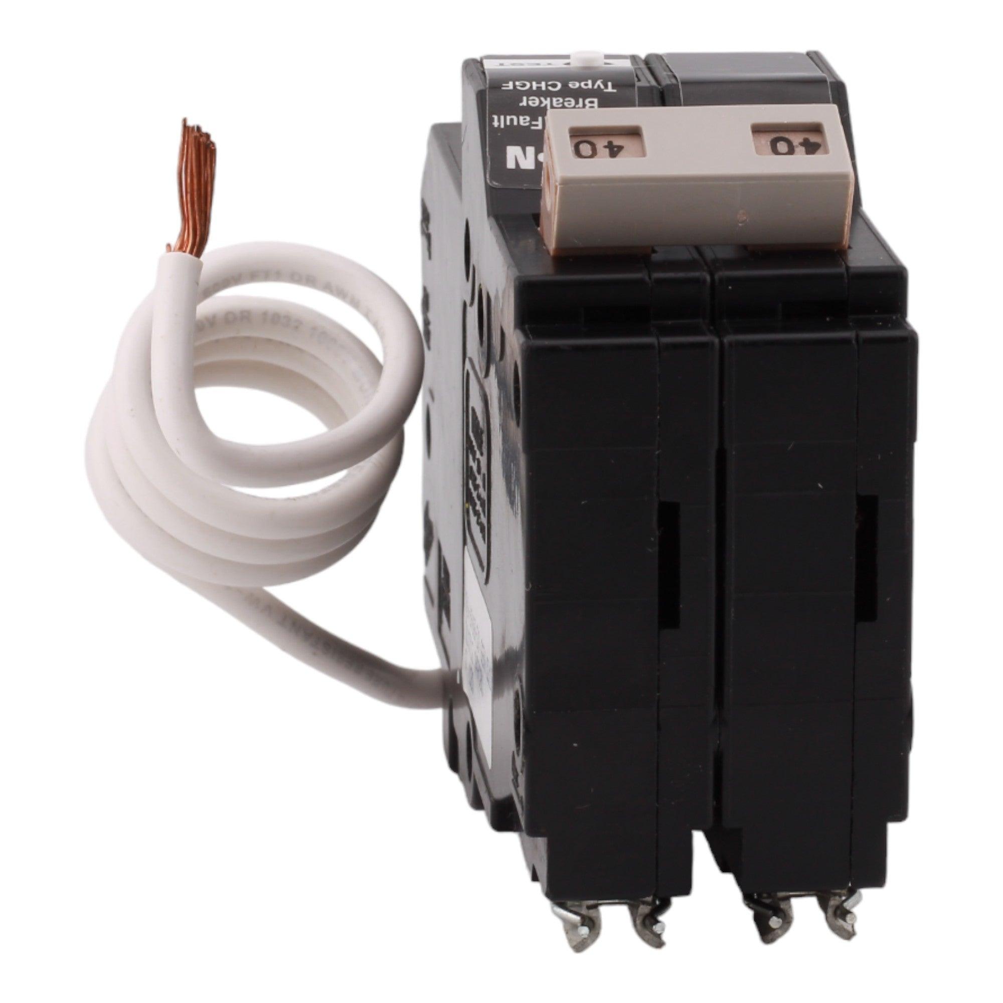 Eaton CHN240GF 40 Amp Double Pole 240V Pigtail-Neutral GFCI Ground