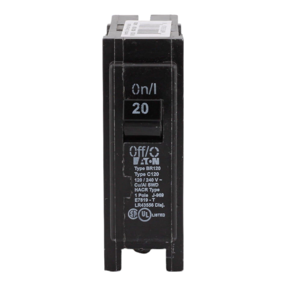 Eaton BR120 20A 120/240V 1-pole Thermal Magnetic Circuit Breaker – RES ...