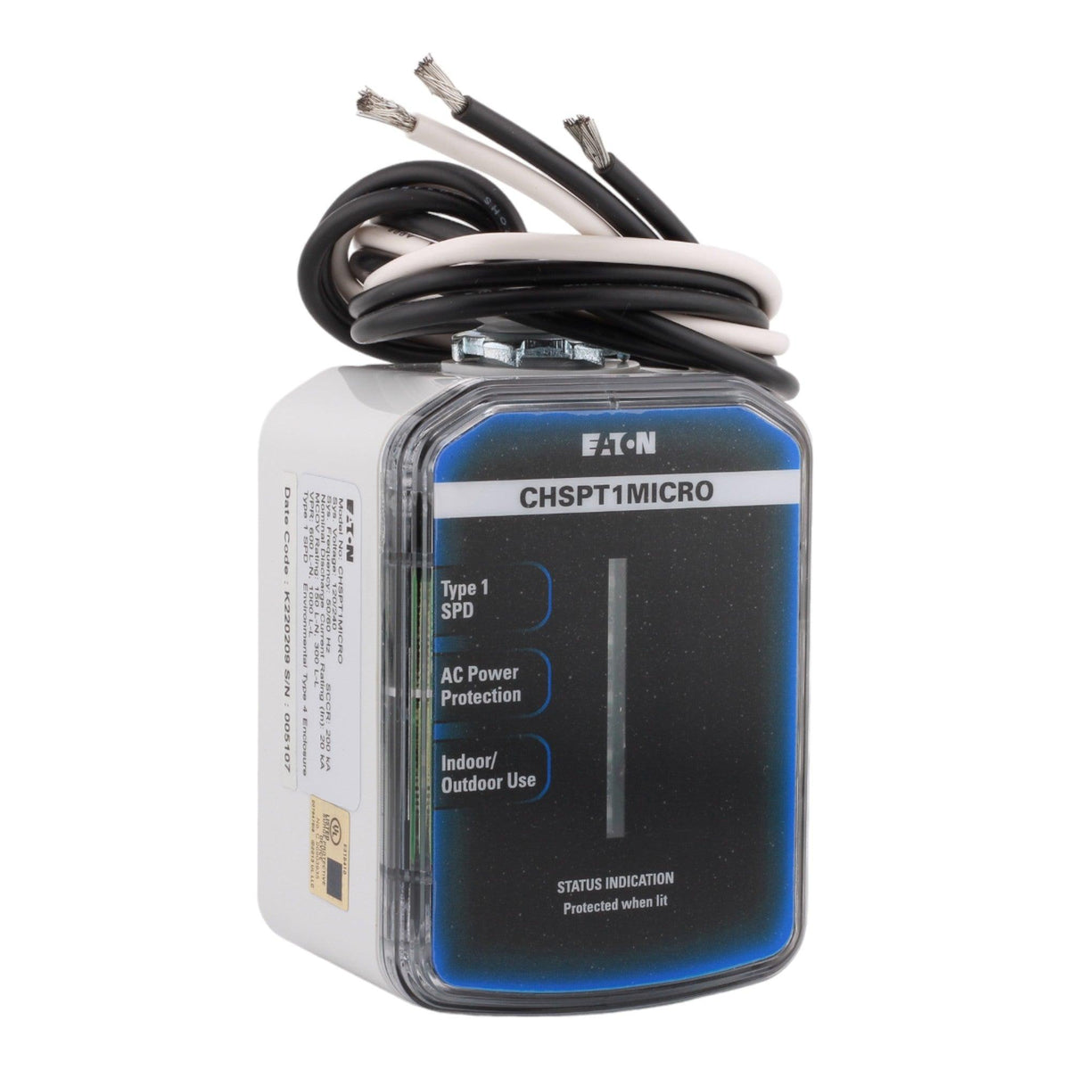 Eaton CHSPT1MICRO 36 kA Type 1 Surge Protective Device - 120/240V, Hardwired, UL Listed