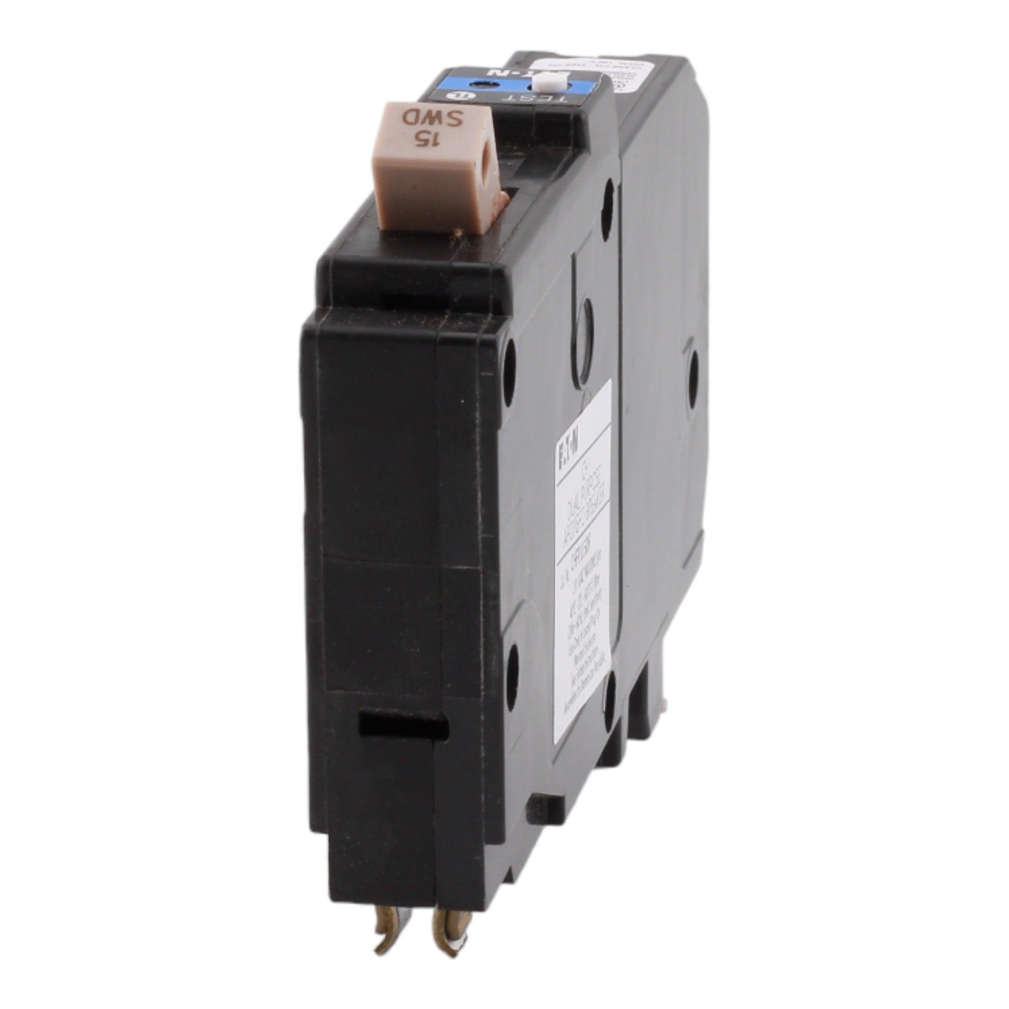 Eaton CHFP115DF 15 Amp Single Pole 120V Plug-On Neutral AFCI/GFCI Dual Function Circuit Breaker UL