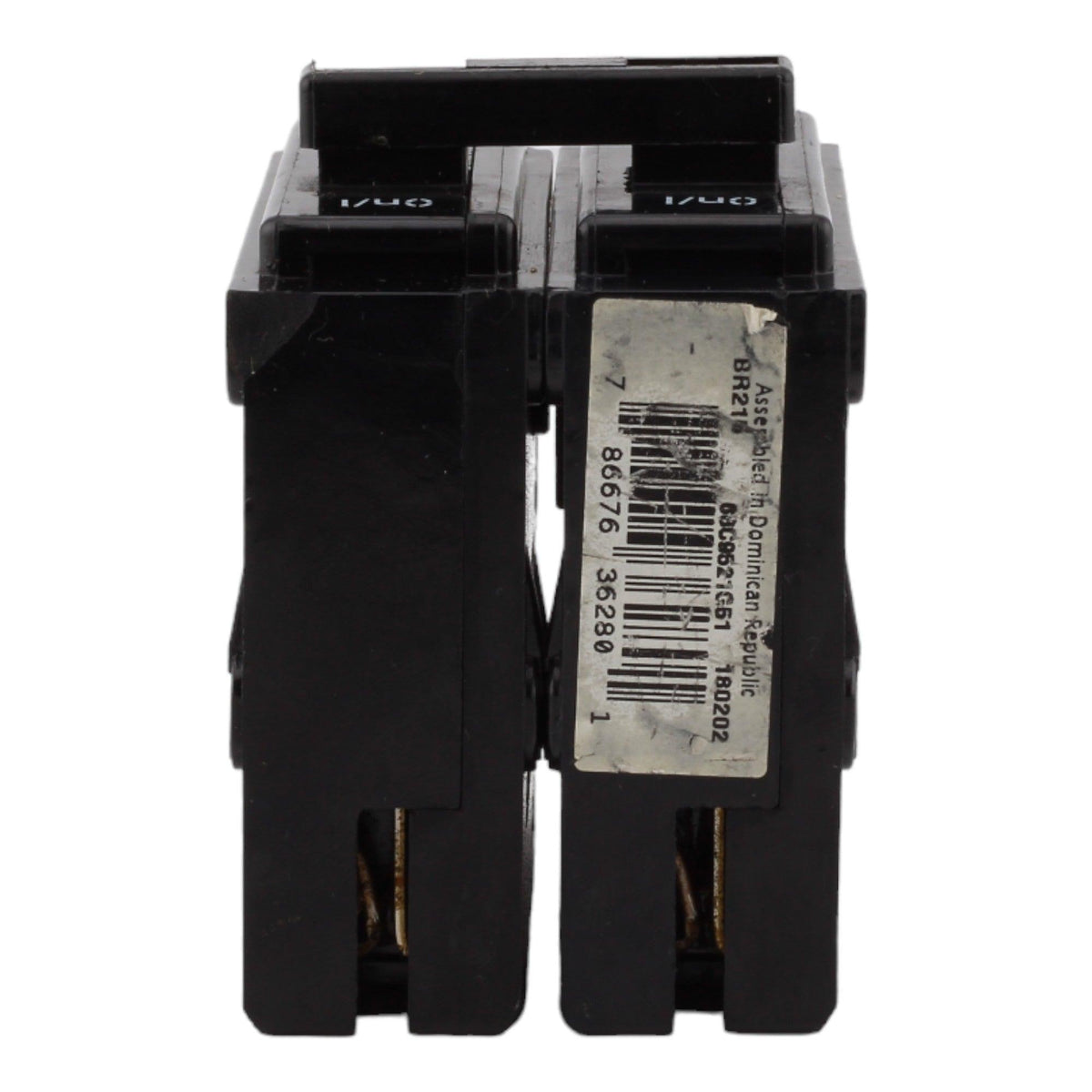 Eaton BR215 15 Amp Double Pole 240V Plug-In Standard Trip Circuit Breaker UL