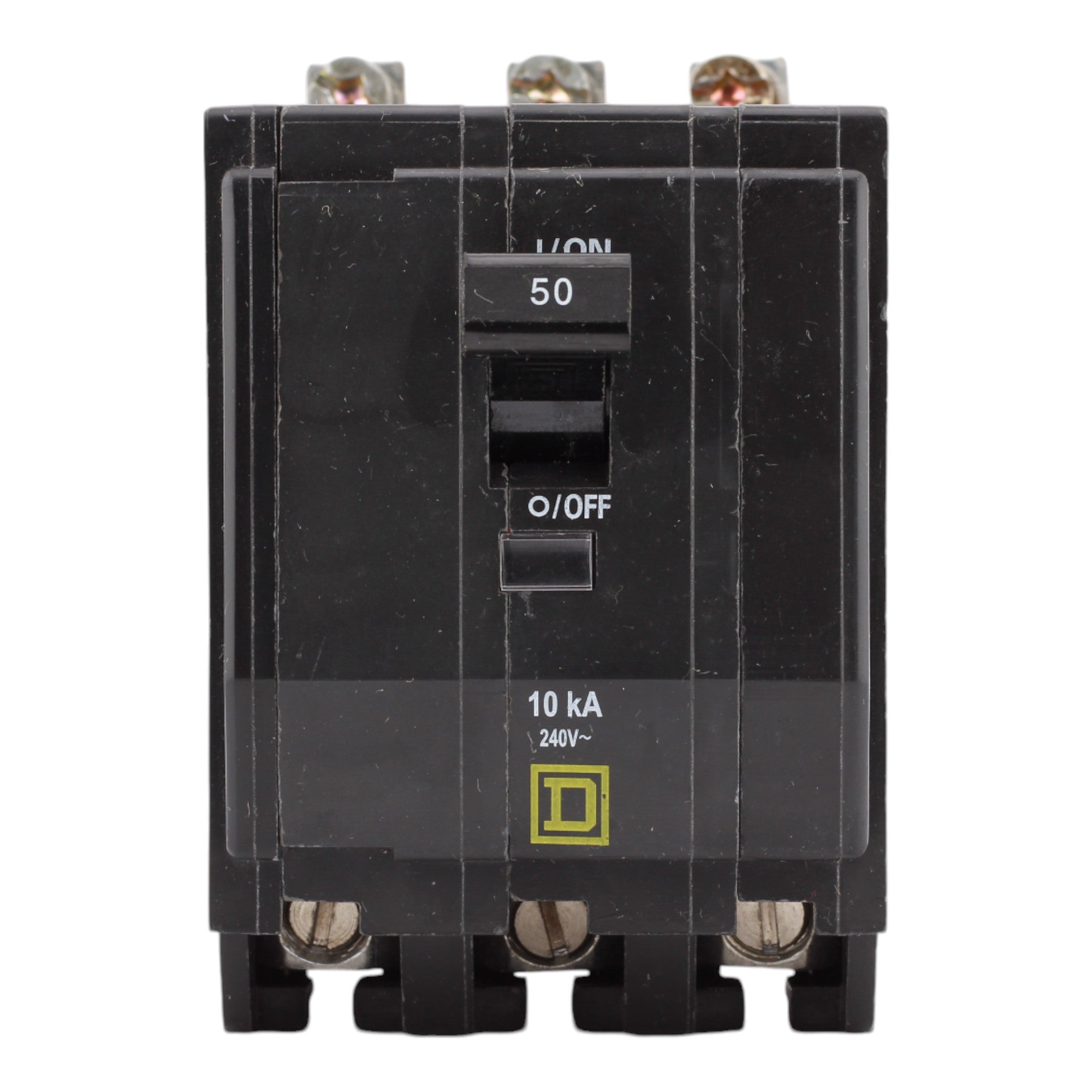 Square D QOB350 50 Amp 3 Pole 240V Standard Trip Bolt-On Circuit Breaker UL