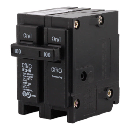 Eaton BRH2100 100 Amp Double Pole 240V Plug-In Standard Trip Circuit Breaker UL