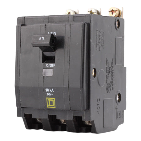 Square D QOB350 50 Amp 3 Pole 240V Standard Trip Bolt-On Circuit Breaker UL