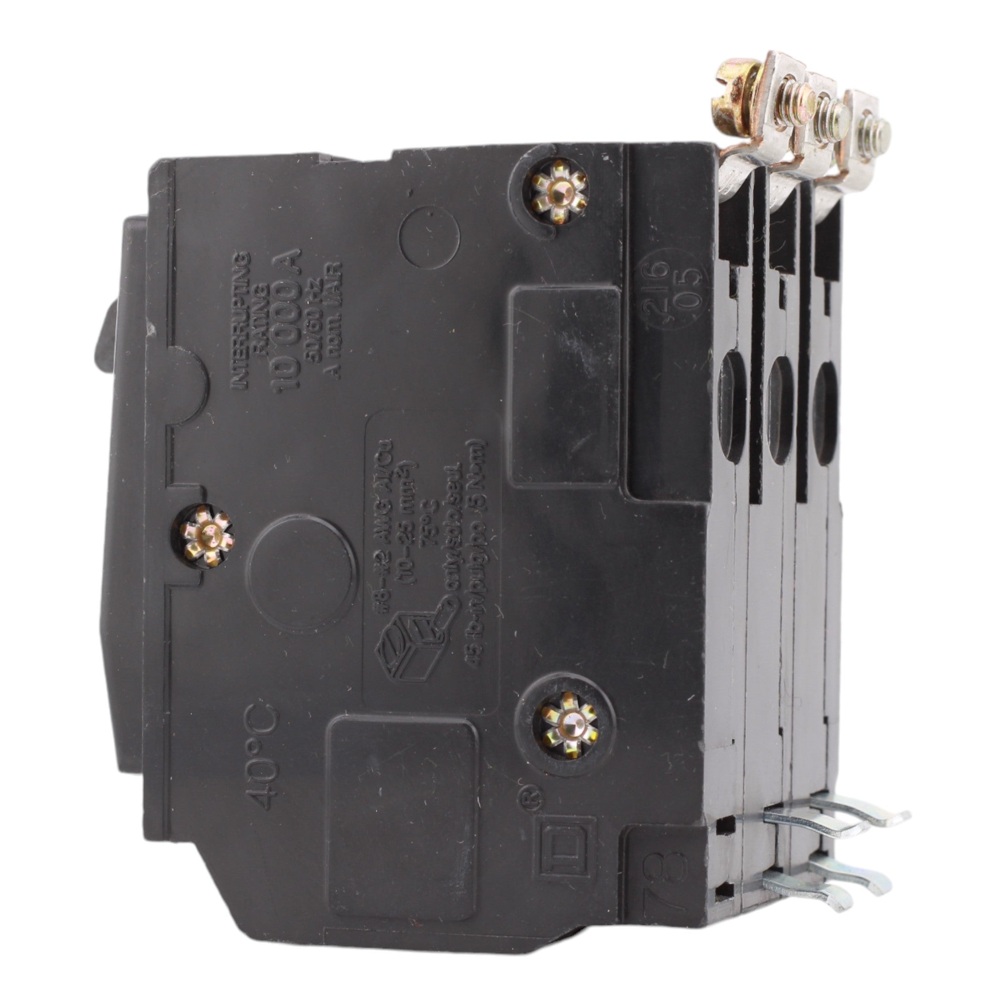 Square D QOB350 50 Amp 3 Pole 240V Standard Trip Bolt-On Circuit Breaker UL