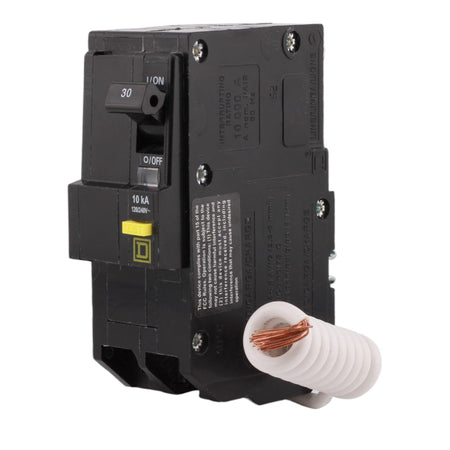Square D QO230GFI 30 Amp Double Pole 240V Pigtail-Neutral GFCI Ground Fault Circuit Breaker UL