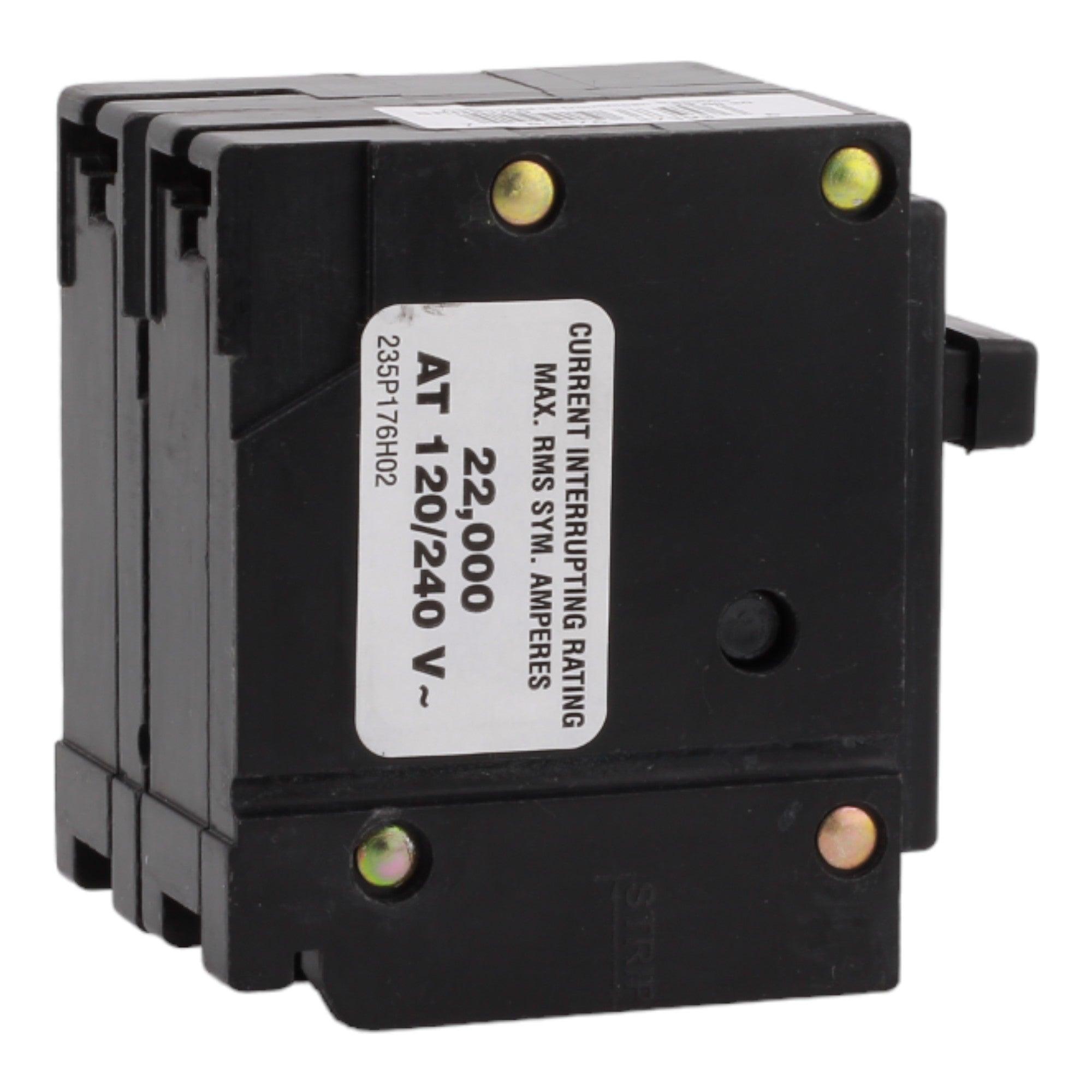 Eaton BRH2100 100 Amp Double Pole 240V Plug-In Standard Trip Circuit Breaker UL