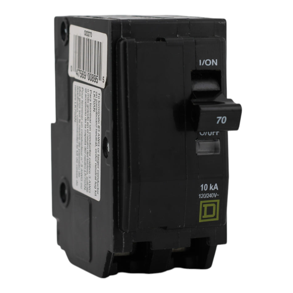Square D QO QO270 70A 2P 120/240V Circuit Breaker