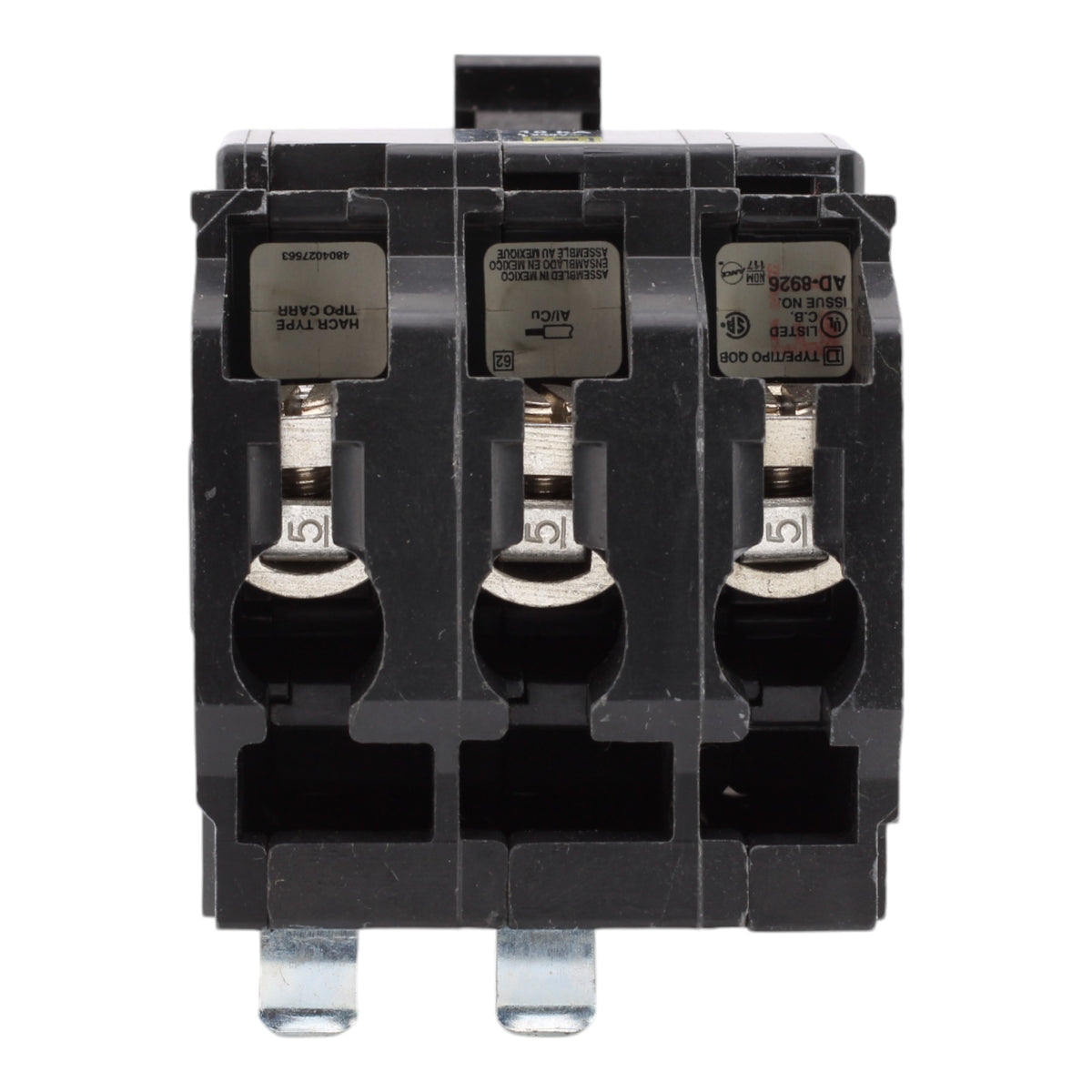 Square D QOB350 50 Amp 3 Pole 240V Standard Trip Bolt-On Circuit Breaker UL