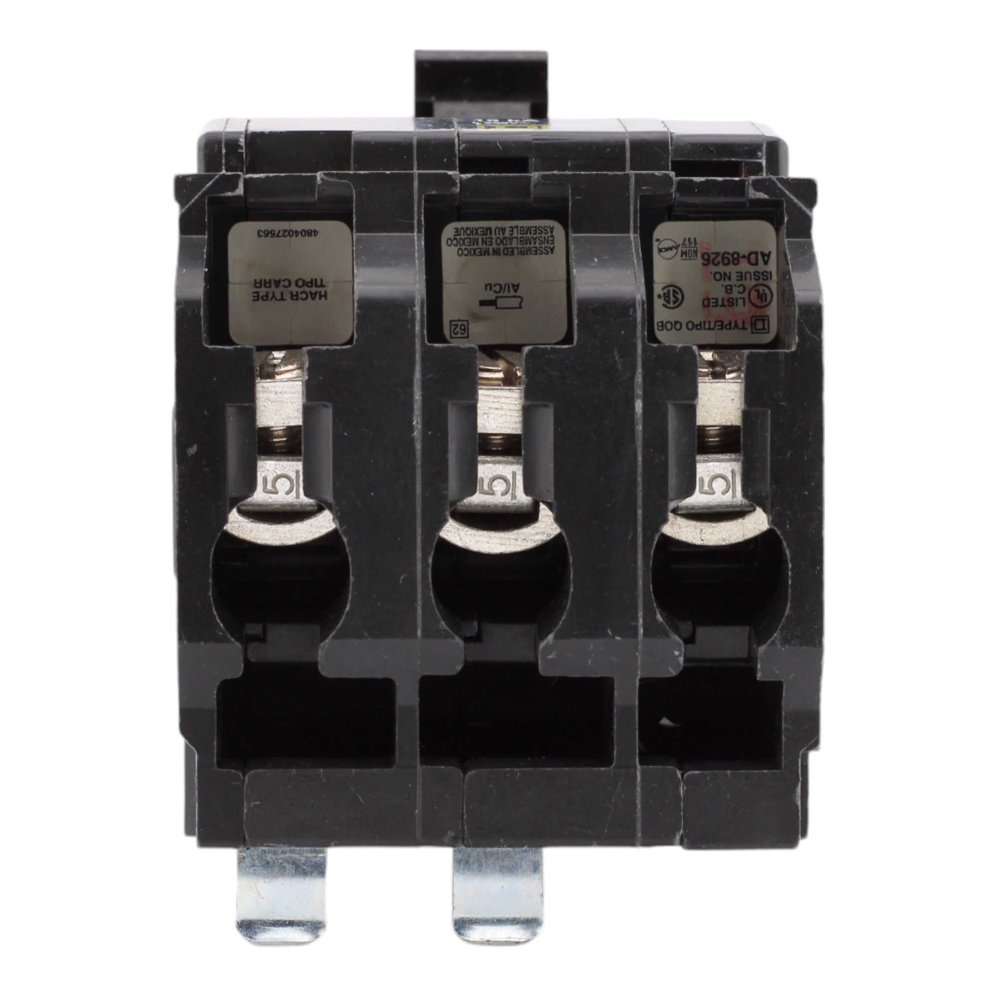 Square D QOB350 50 Amp 3 Pole 240V Standard Trip Bolt-On Circuit Breaker UL