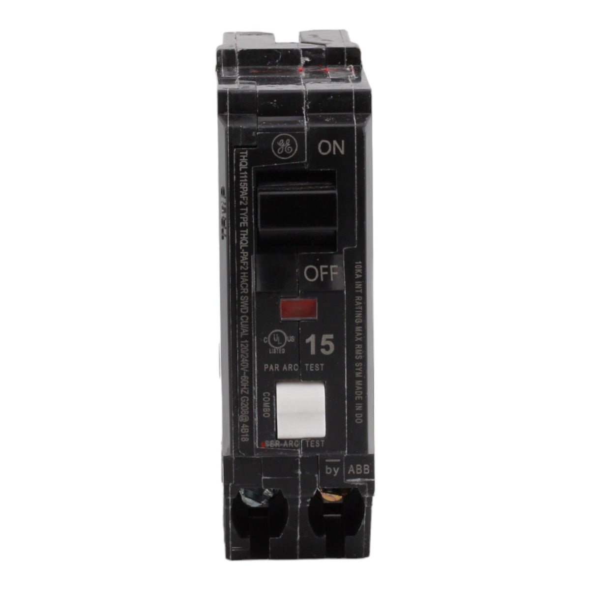 GE THQL1115PAF2 15 Amp Single Pole 120V Plug-On Neutral AFCI Arc Fault Circuit Breaker UL