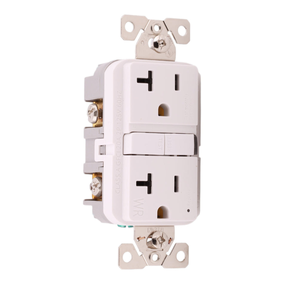 Eaton TWRGF20W 20A 125V GFCI Tamper/Weather-Resistant Slim Receptacle