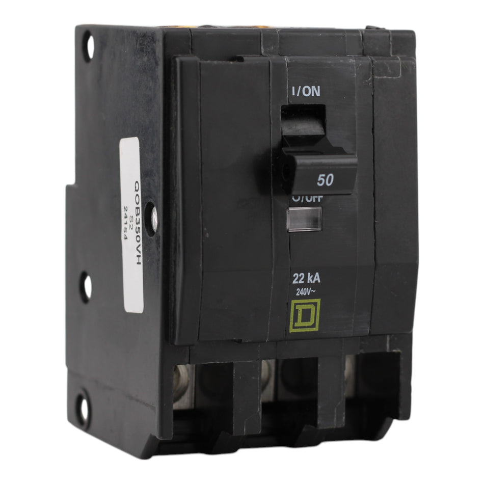 Square D QOB350VH 50A 3P 120/240V Circuit Breaker
