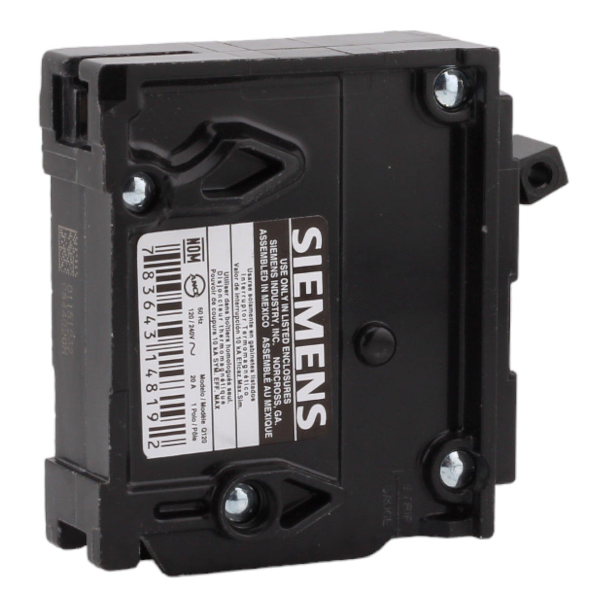 Siemens Q120 20A 120V 1P Thermal Magnetic Breaker – RES LLC Store