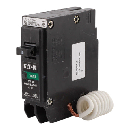 Eaton BRACAF115 15 Amp Single Pole 120V Pigtail-Neutral AFCI Arc Fault Circuit Breaker UL