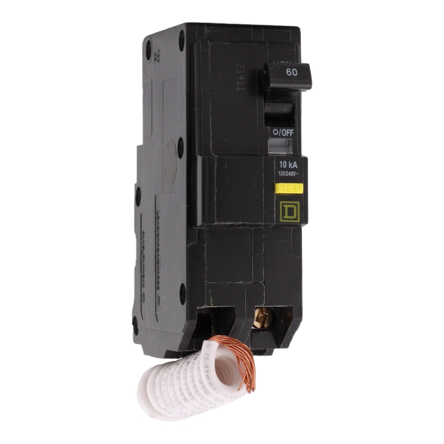 Square D QO260GFI 60 Amp Double Pole 240V Pigtail-Neutral GFCI
