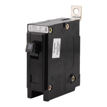 Eaton BAB1020 20 Amp Single Pole Circuit Breaker - Standard Trip, 120/240V, Bolt-On, UL Listed