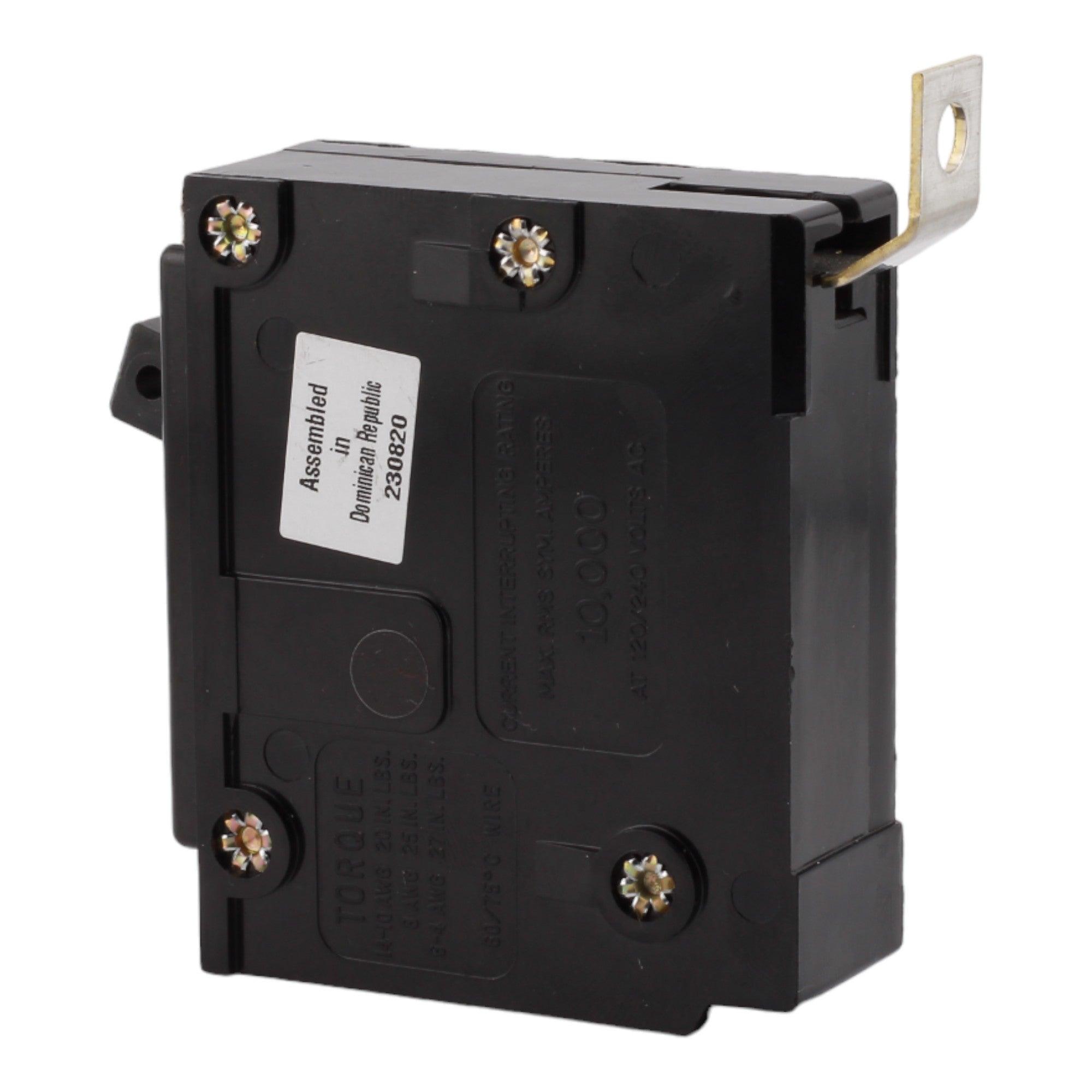 Eaton BAB1020 20 Amp Single Pole Circuit Breaker - Standard Trip, 120/240V, Bolt-On, UL Listed