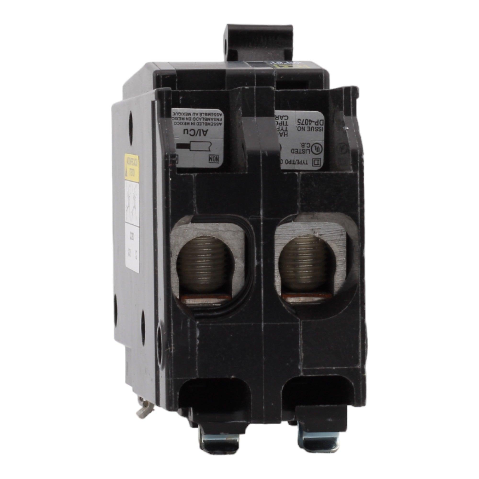 Square D QO280 80 Amp Double Pole 240V Plug-In Standard Trip Circuit Breaker UL