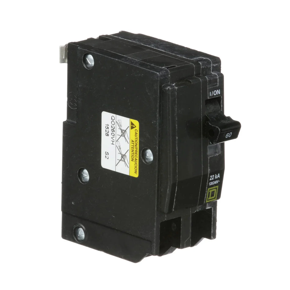 Square D QO, QO260VH, 60A, 2P, 120/240V, Standard, Circuit Breaker