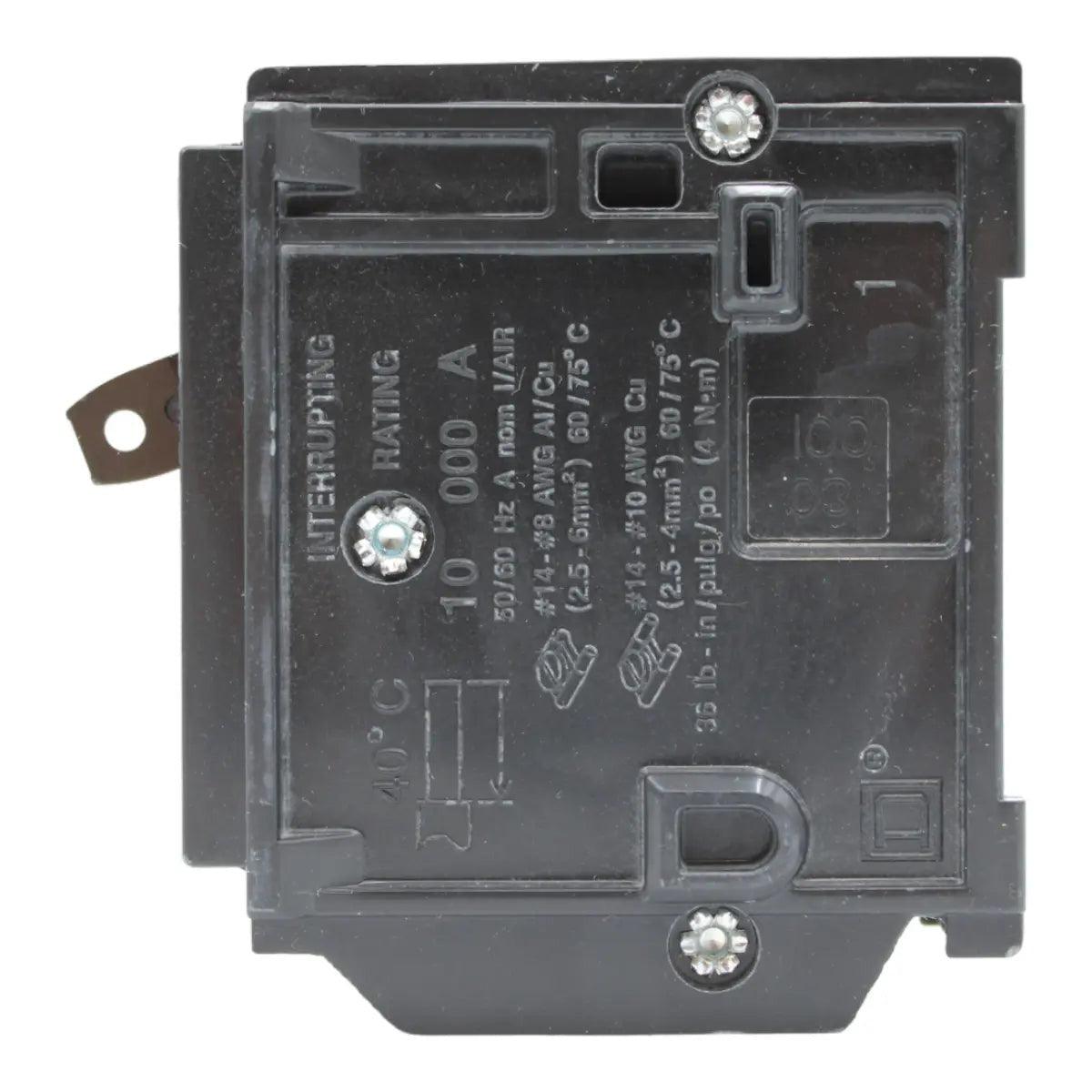 Hom130 Square D HOM130 Circuit Breaker 30 Amps 120 Volts 1 Pole Plug in UL Li ...