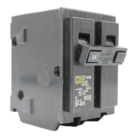Square D HOM225 Circuit Breaker 25 Amps 240 Volts 2 Pole Plug in UL Listed